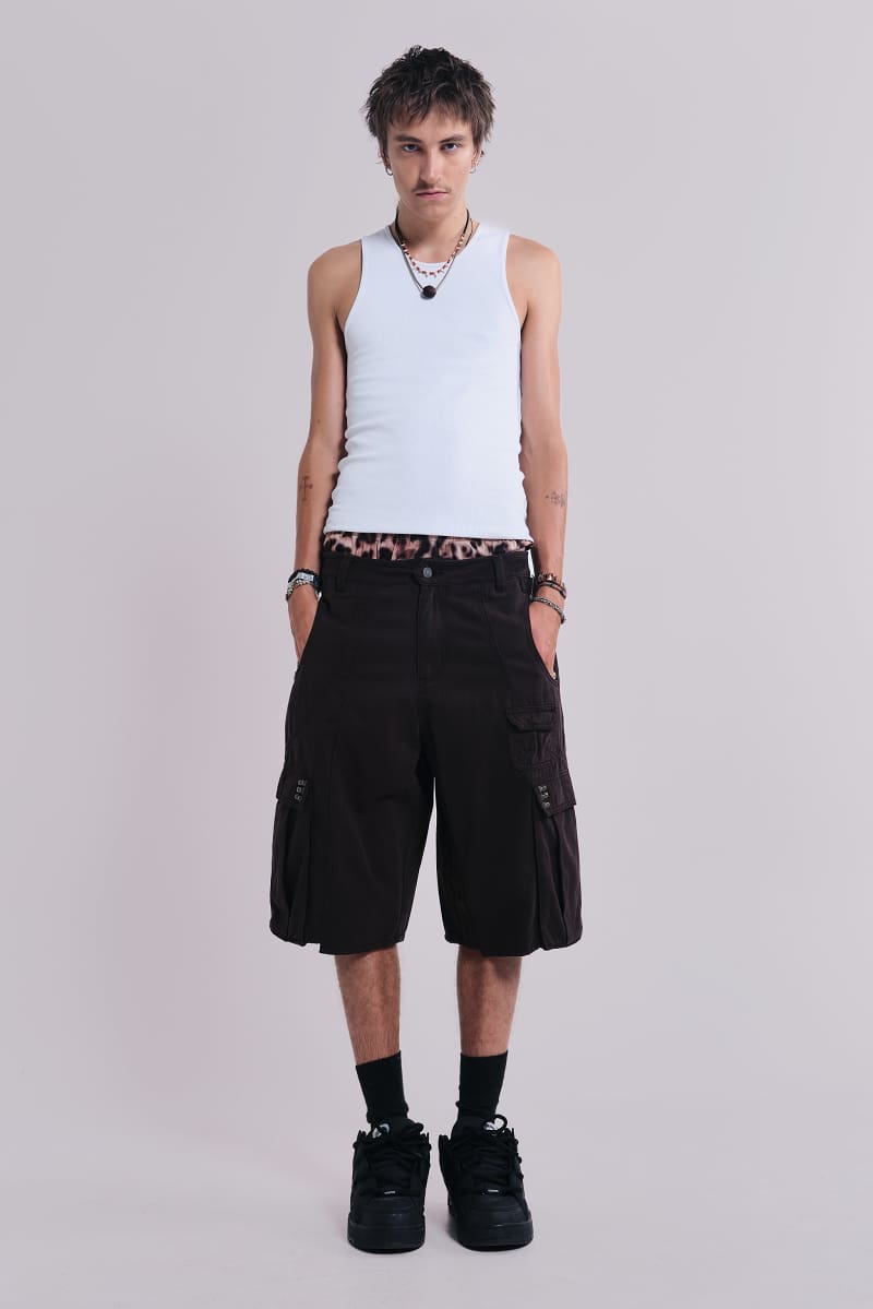 Jaded London Arc Cargo Shorts Black