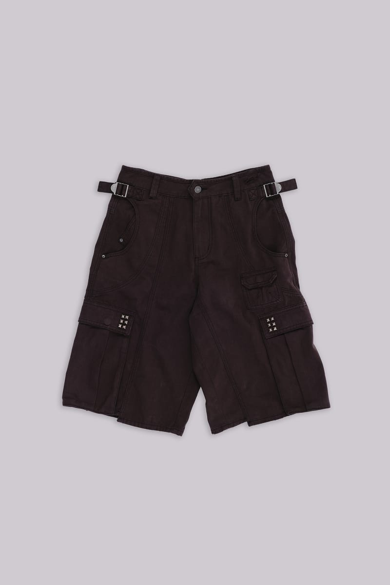 jaded london Arc Cargo Shorts Black