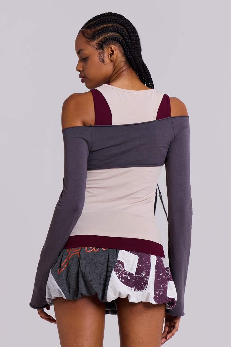 Jaded London Bailey Triple Layer Top Multi