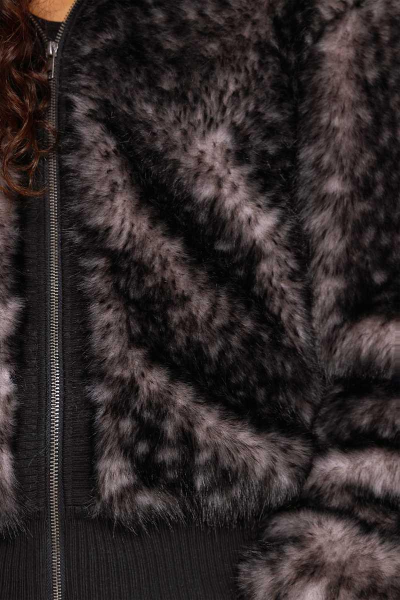 Jaded London Biome Faux Fur Jacket Brown