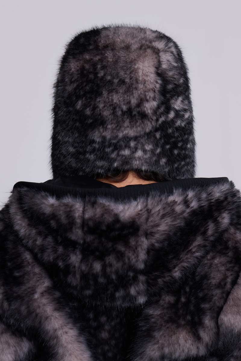 Jaded London Biome Faux Fur Trapper Hat Print