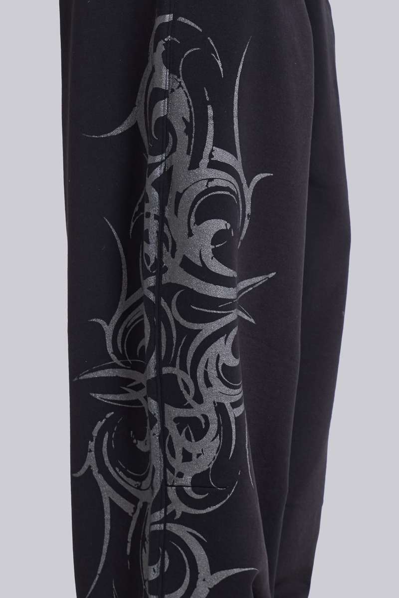 Jaded London Black Baggy Blade Joggers Black