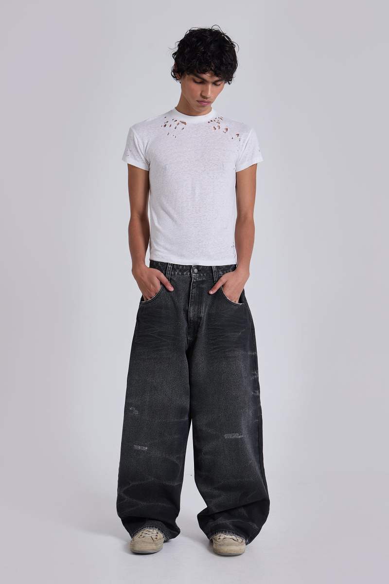 jaded london Black Cinch XL Colossus Jeans Black