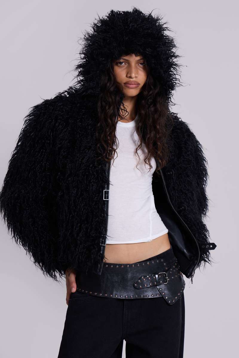 Jaded London Black Matte Mendoza Jacket Black