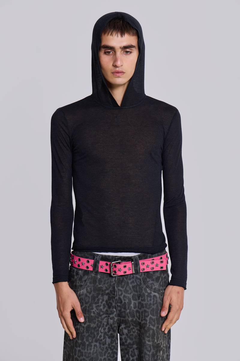 Jaded London Black Mist Hoodie Black