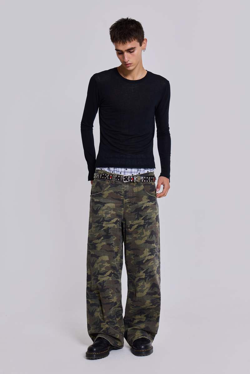 jaded london Black Mist Long Sleeve Top Black