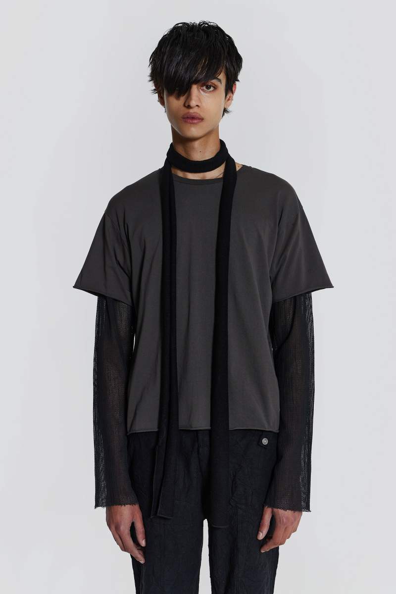 jaded london Black Skinny Scarf Black