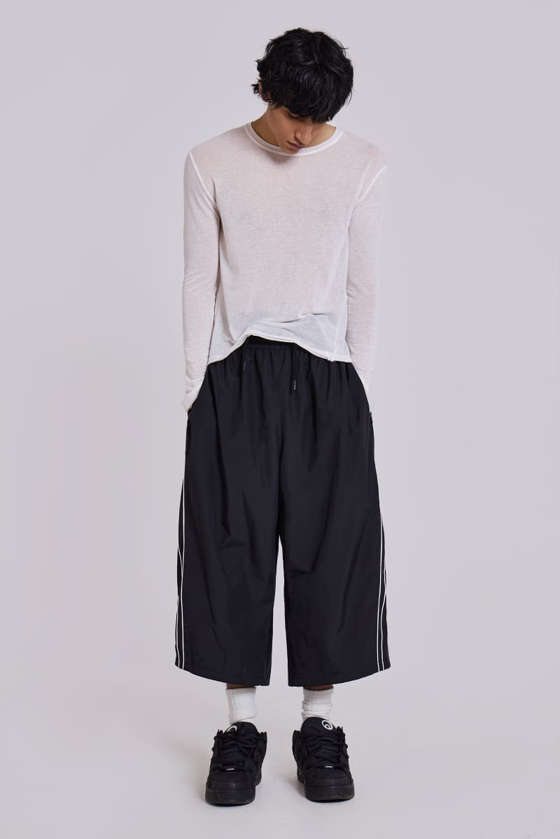 Jaded London Black Vapor 3/4 Shorts Black