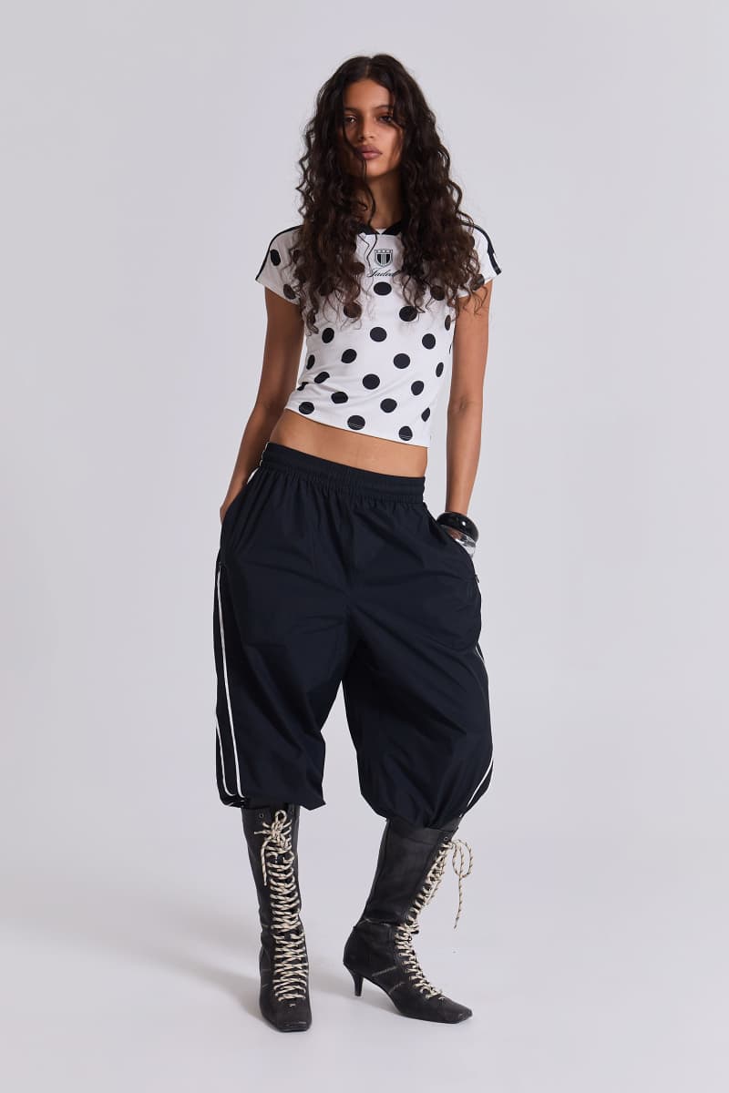 jaded london Black Vapor 3/4 Shorts Black