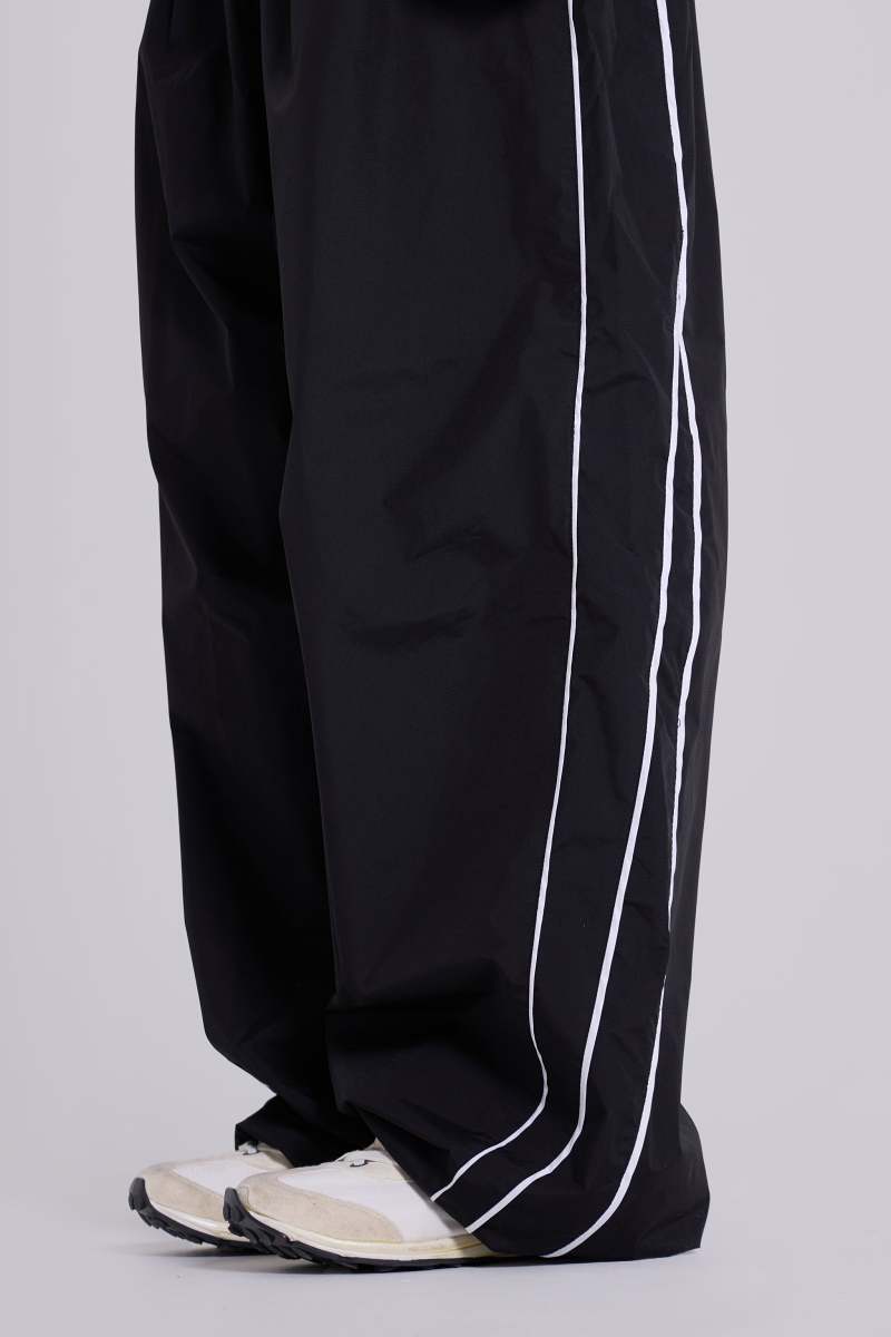 Jaded London Black Vapor Tracksuit Bottoms Black