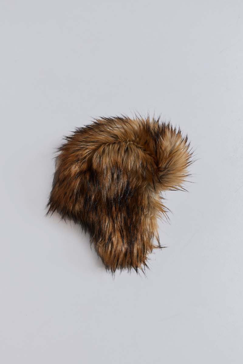 Jaded London Blonde Fur Trapper Hat Beige