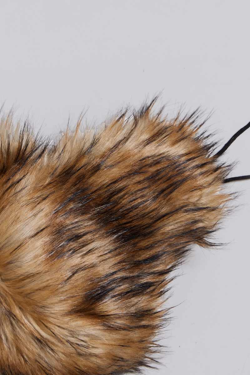 jaded london Blonde Fur Trapper Hat Beige