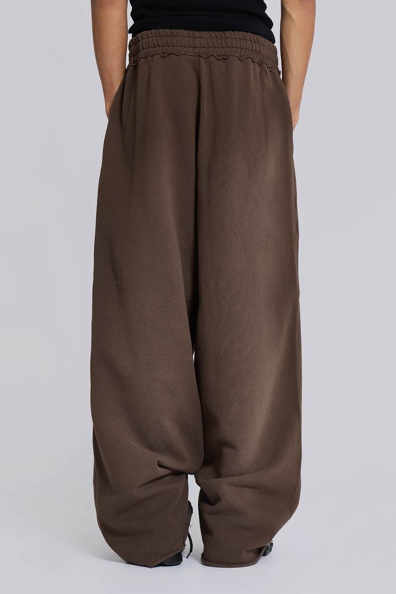 Jaded London Brown Baggy Monster Joggers Brown