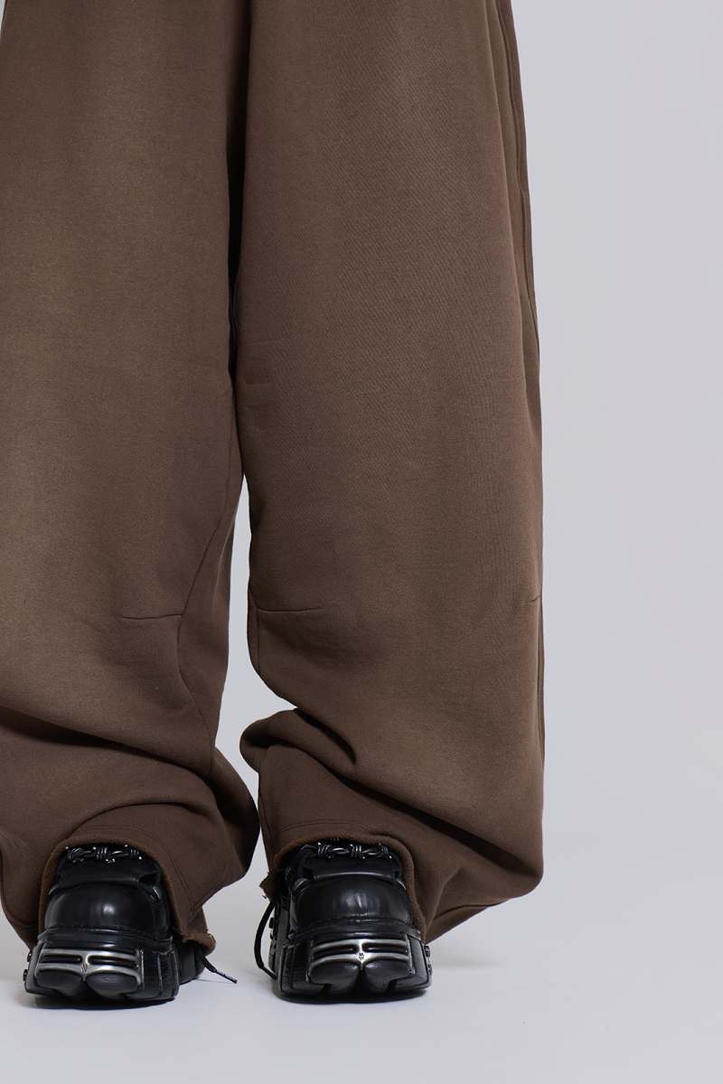 Jaded London Brown Baggy Monster Joggers Brown