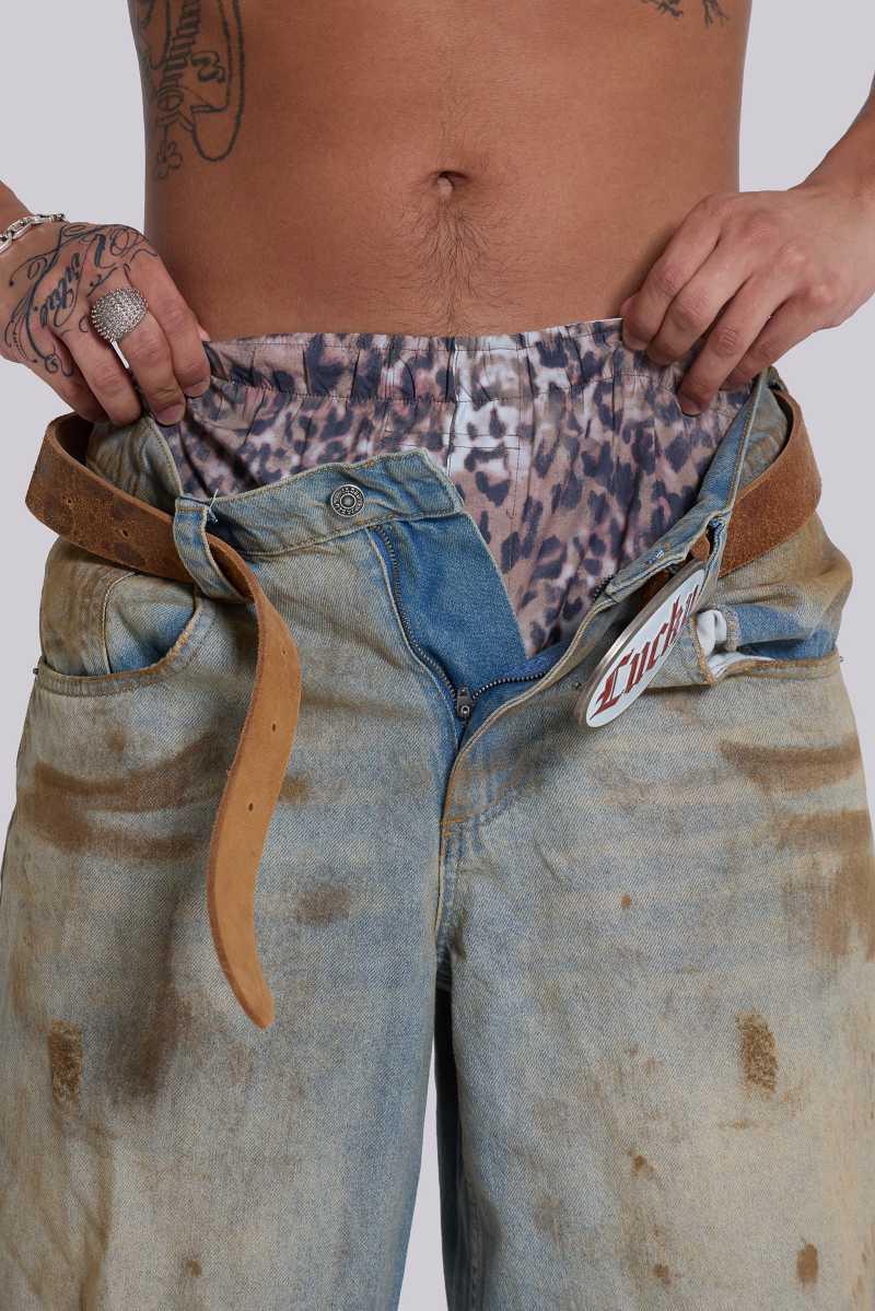 jaded london Cheater Boxers Brown