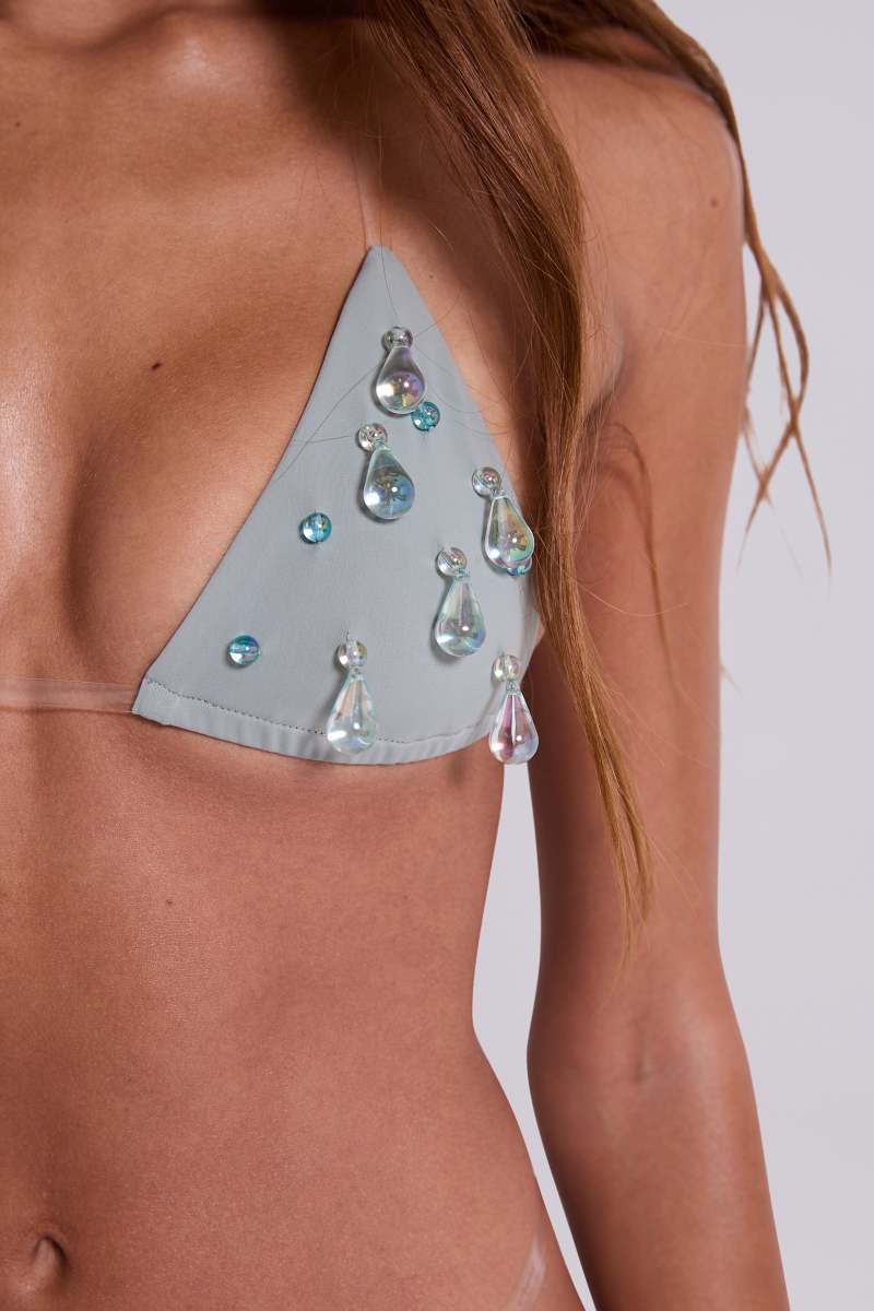 jaded london Droplet Illusion Bikini Top Multi