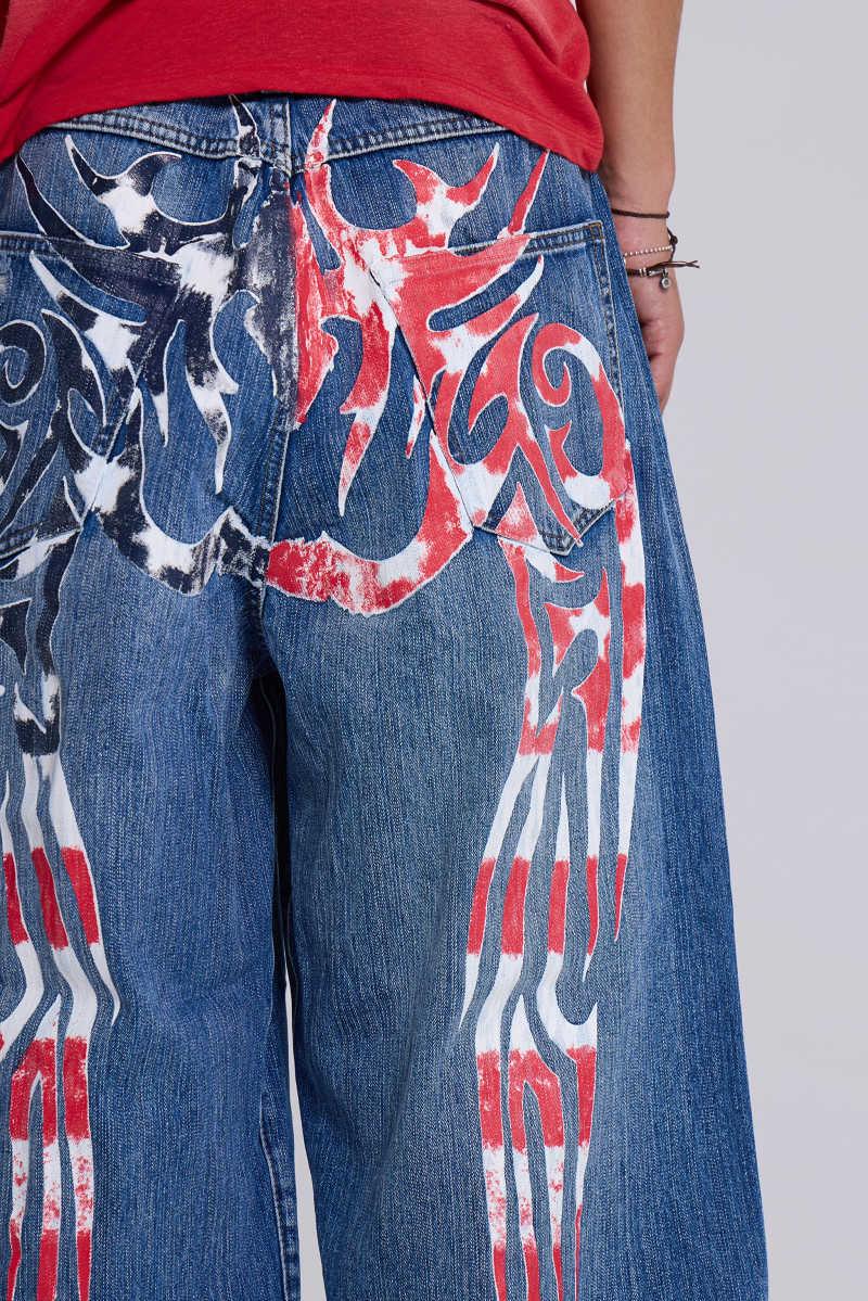 Jaded London Eagle XL Colossus Jeans Blue