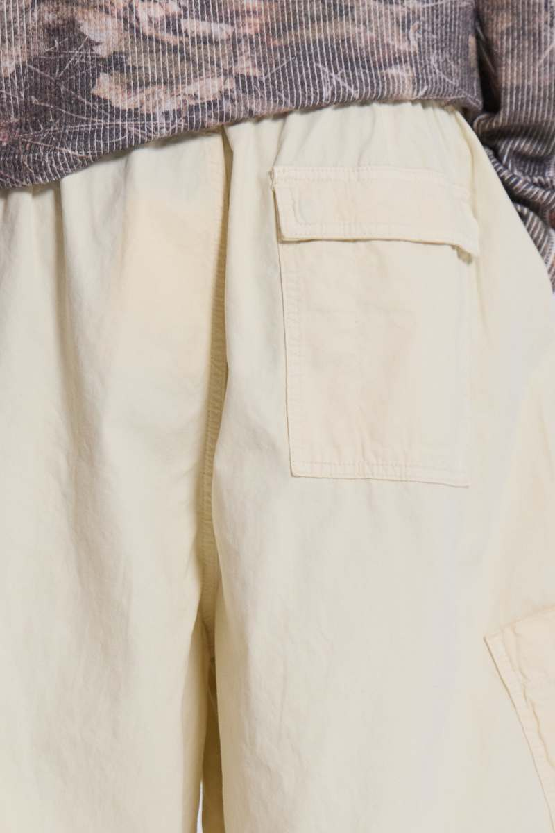 Jaded London Ecru Parachute Cargo Pants White