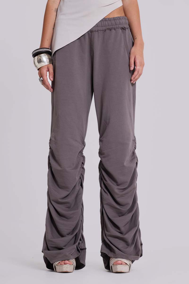 Jaded London Emora Ruched Joggers Grey