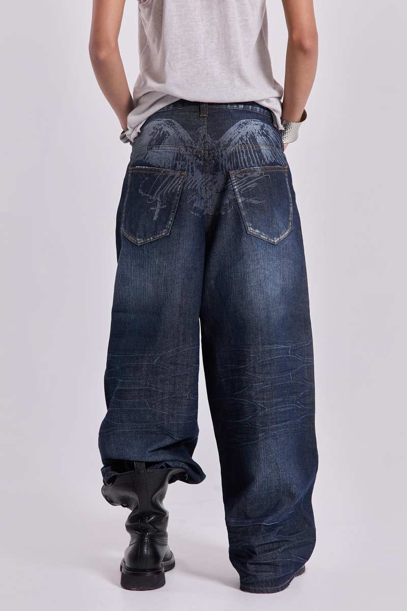 Jaded London Falcon XL Colossus Jeans Blue