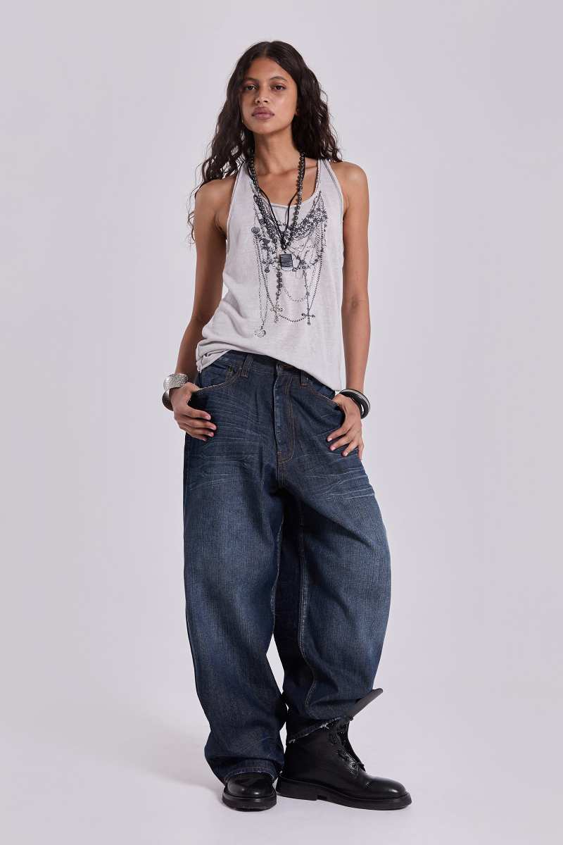 Jaded London Falcon XL Colossus Jeans Blue