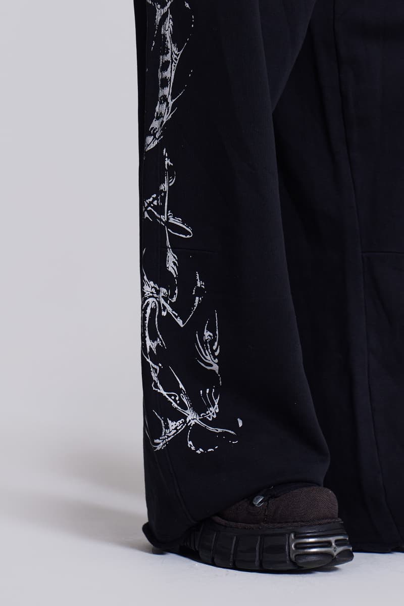 Jaded London Flash Baggy Monster Joggers Black