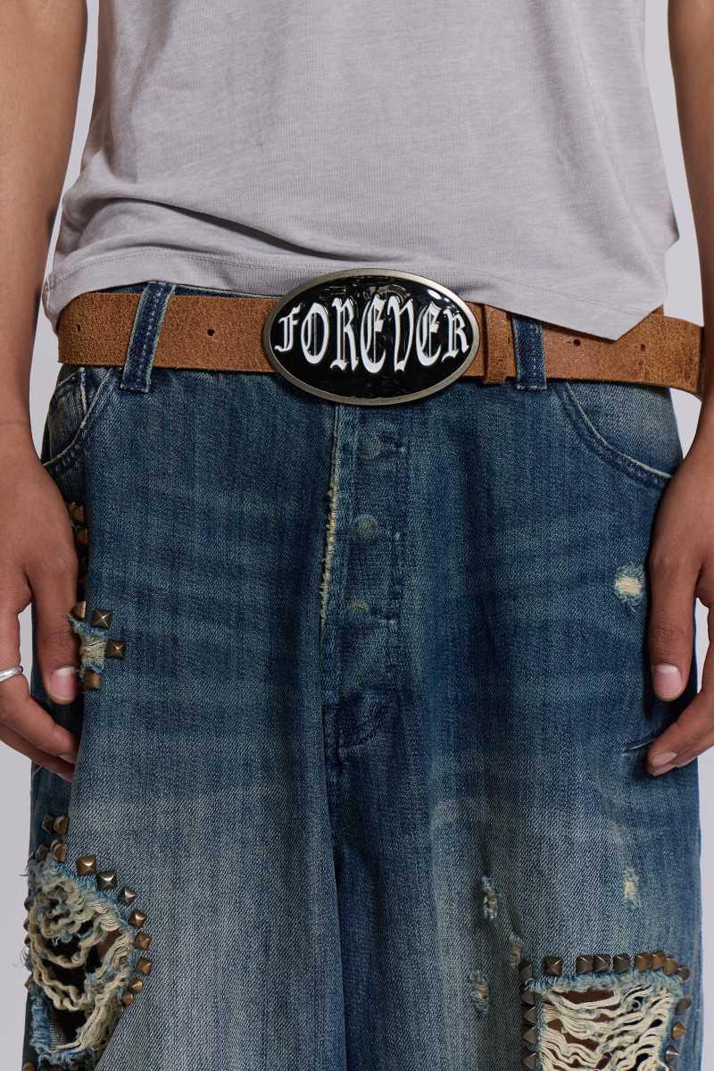 jaded london Forever Belt Brown