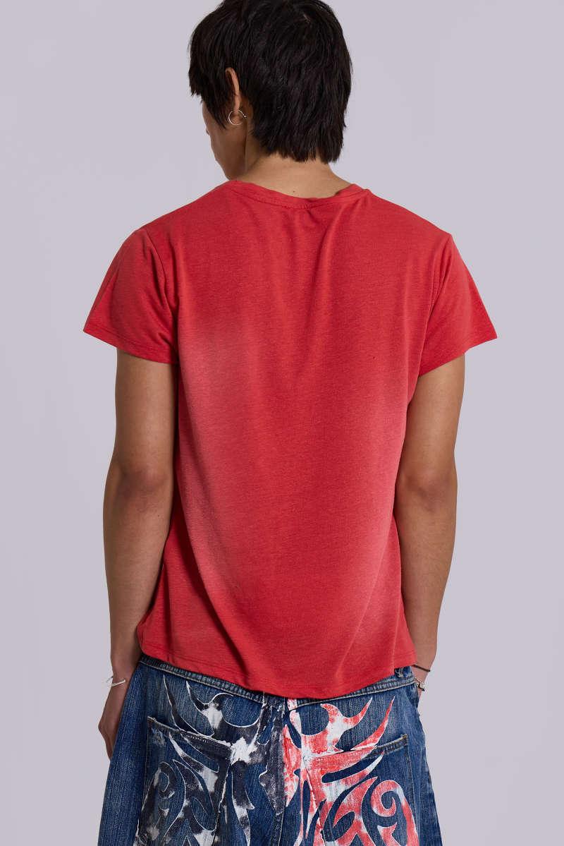 Jaded London Freshman T Shirt Red