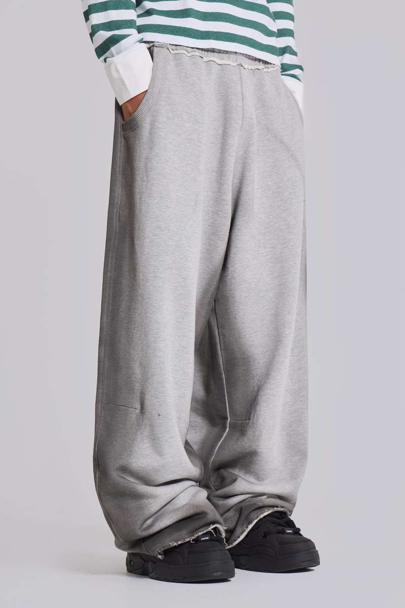 Jaded London Glare Baggy Monster Joggers Grey