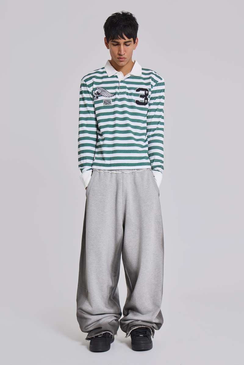 Jaded London Glare Baggy Monster Joggers Grey