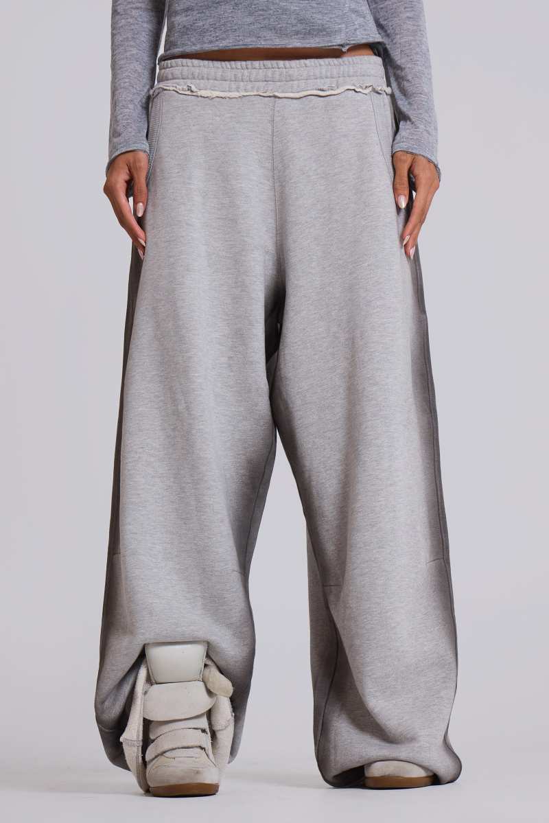 Jaded London Glare Baggy Monster Joggers Grey