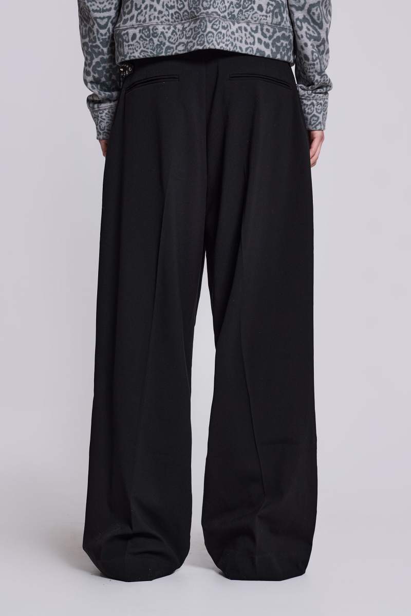Jaded London Goliath Black Suit Pants Black
