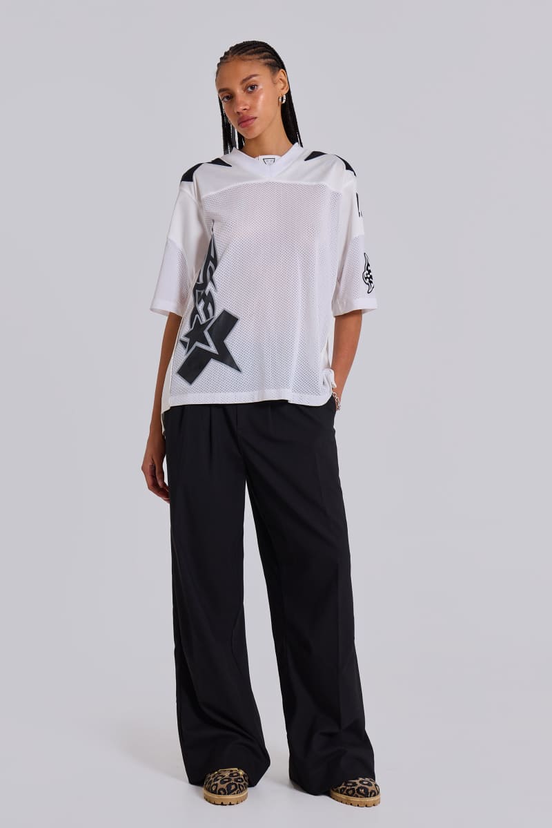 Jaded London Goliath Black Suit Pants Black