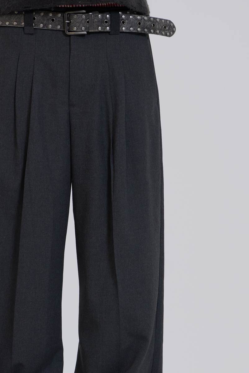 Jaded London Goliath Charcoal Suit Pants Grey