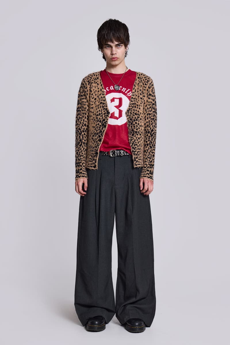 jaded london Goliath Charcoal Suit Pants Grey