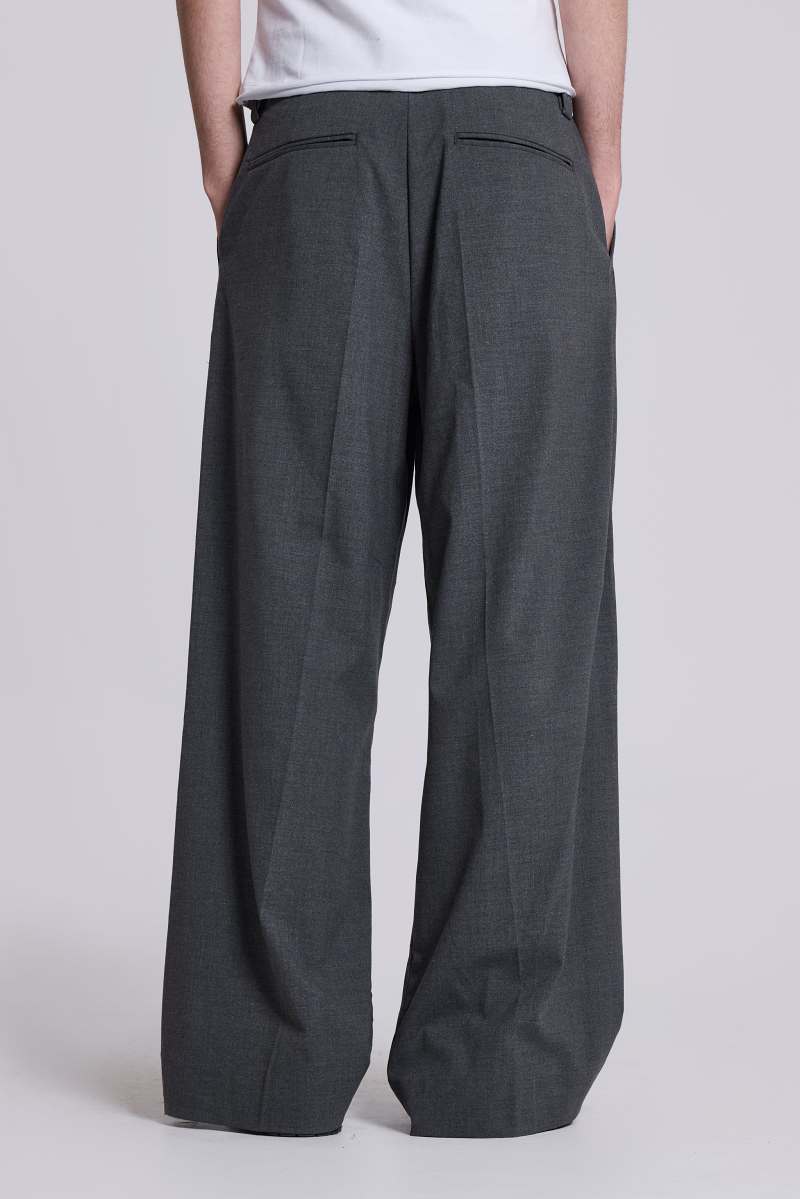 Jaded London Goliath Grey Suit Pants Grey