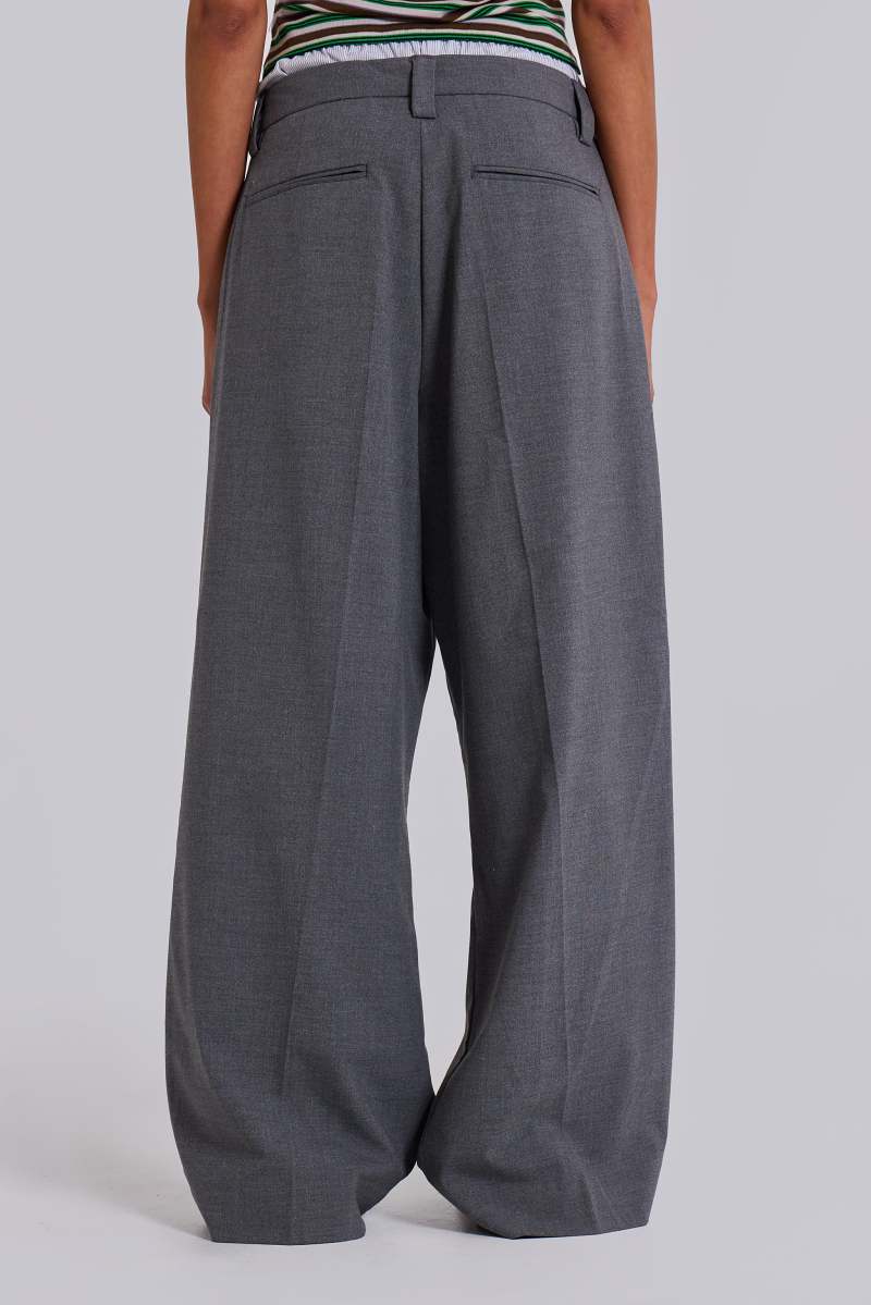 Jaded London Goliath Grey Suit Pants Grey