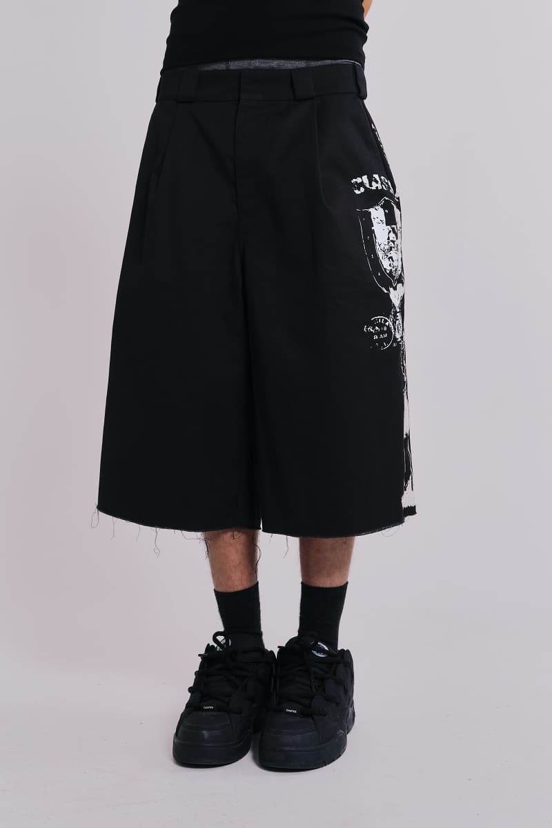 Jaded London Grave XL Goliath Shorts Black