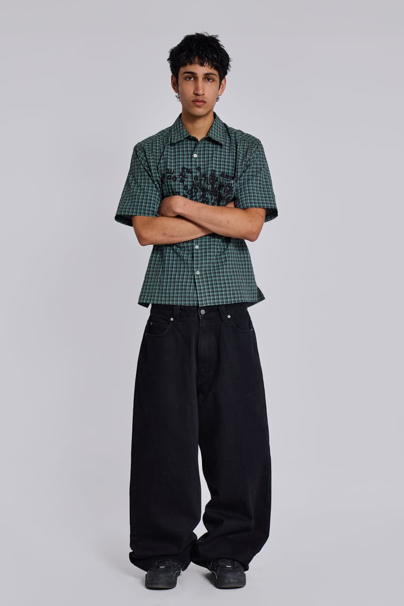 jaded london Green Typo Shirt Green