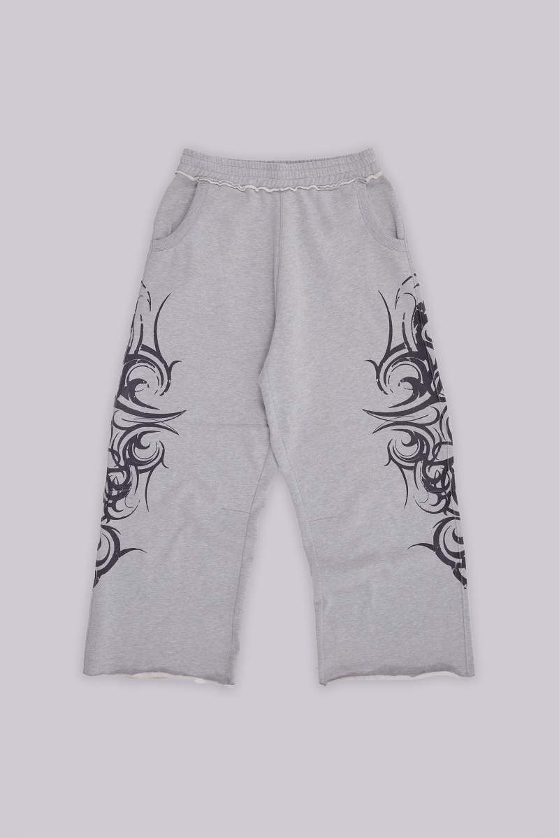 jaded london Grey Baggy Blade Joggers Grey