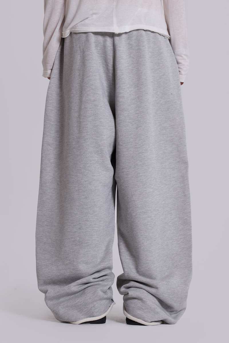 Jaded London Grey Marl Baggy Monster Joggers Grey