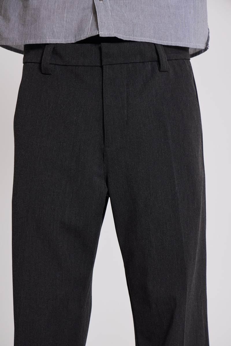 Jaded London Grey Stacked Bootcut Suit Pants Grey