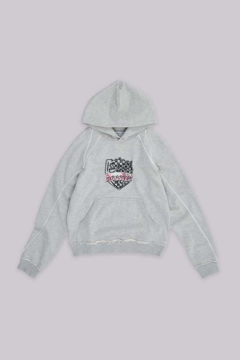 jaded london Grey Tempo Hoodie Grey