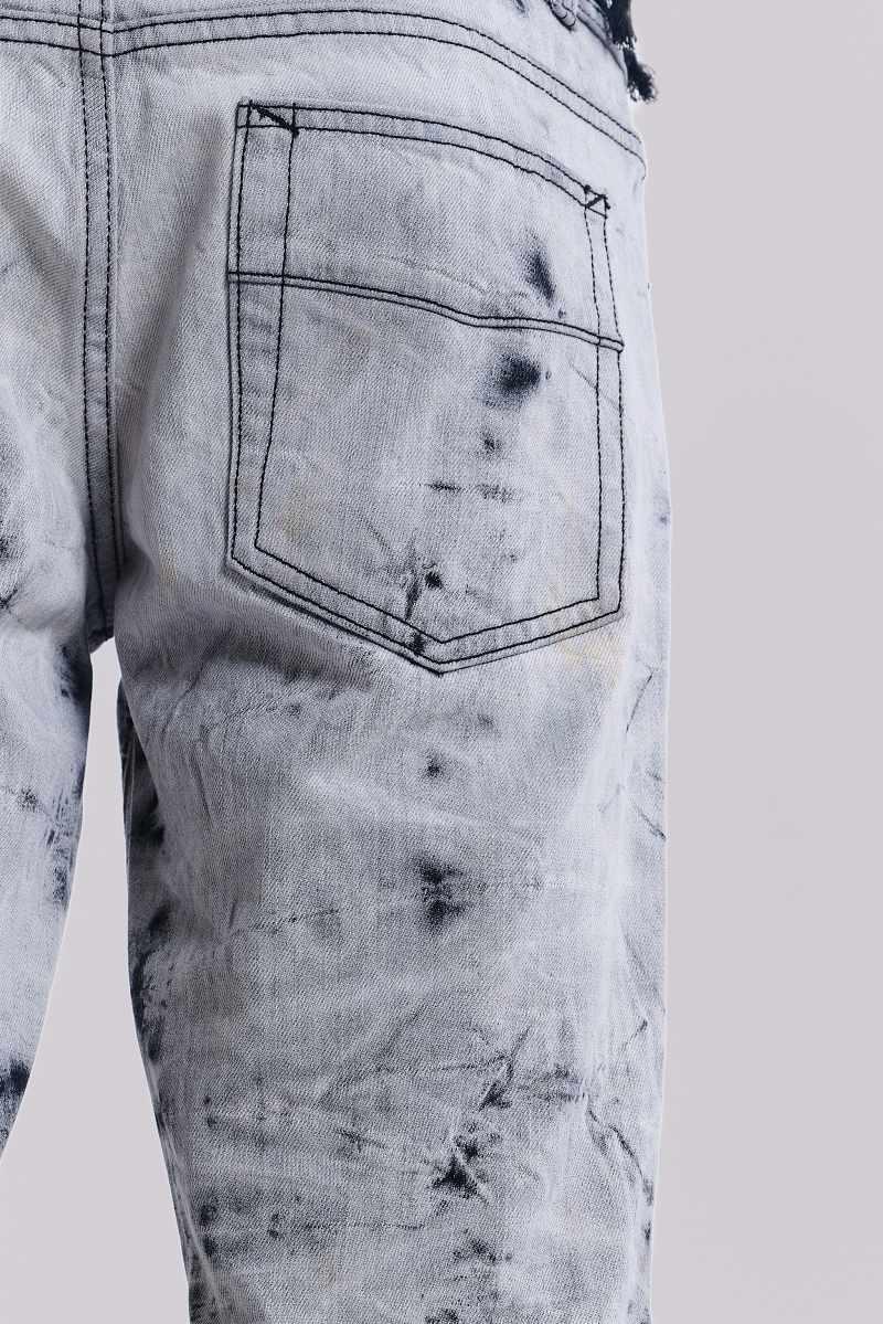 Jaded London Grey Tie Dye Drift Jeans Grey