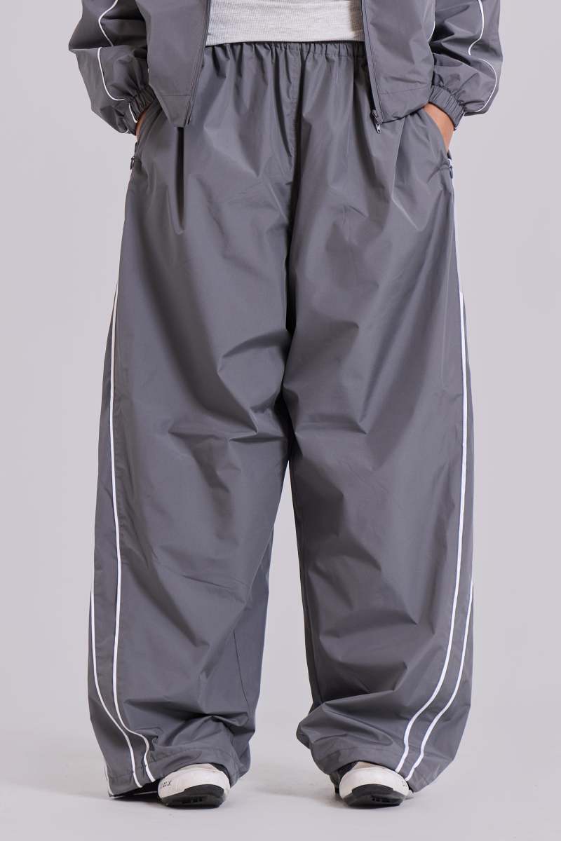 jaded london Grey Vapor Tracksuit Bottoms Grey