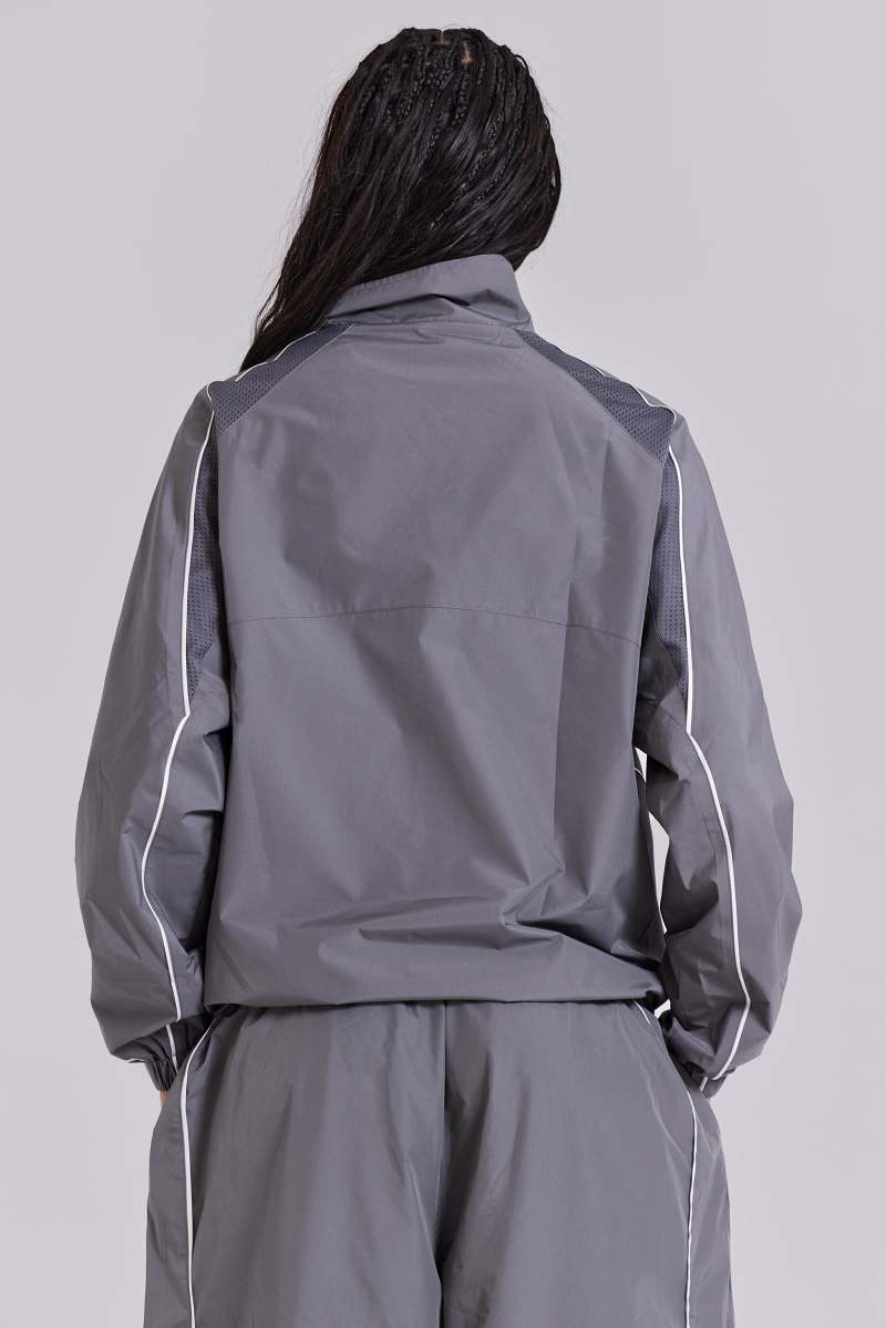 Jaded London Grey Vapor Tracksuit Top Grey