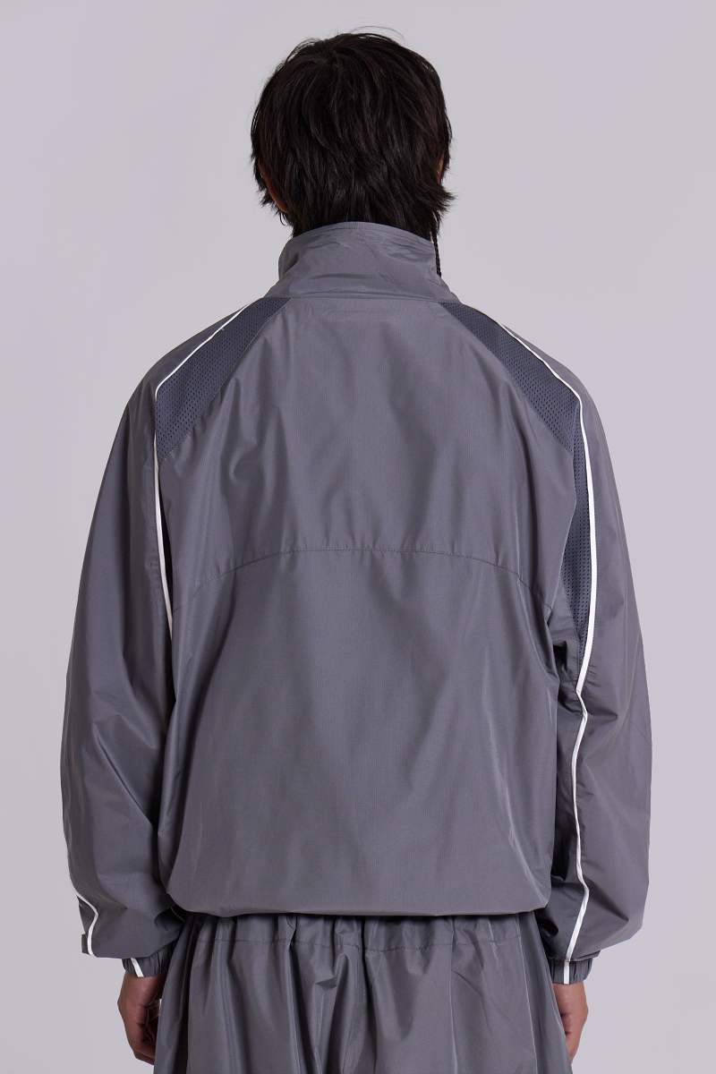 Jaded London Grey Vapor Tracksuit Top White