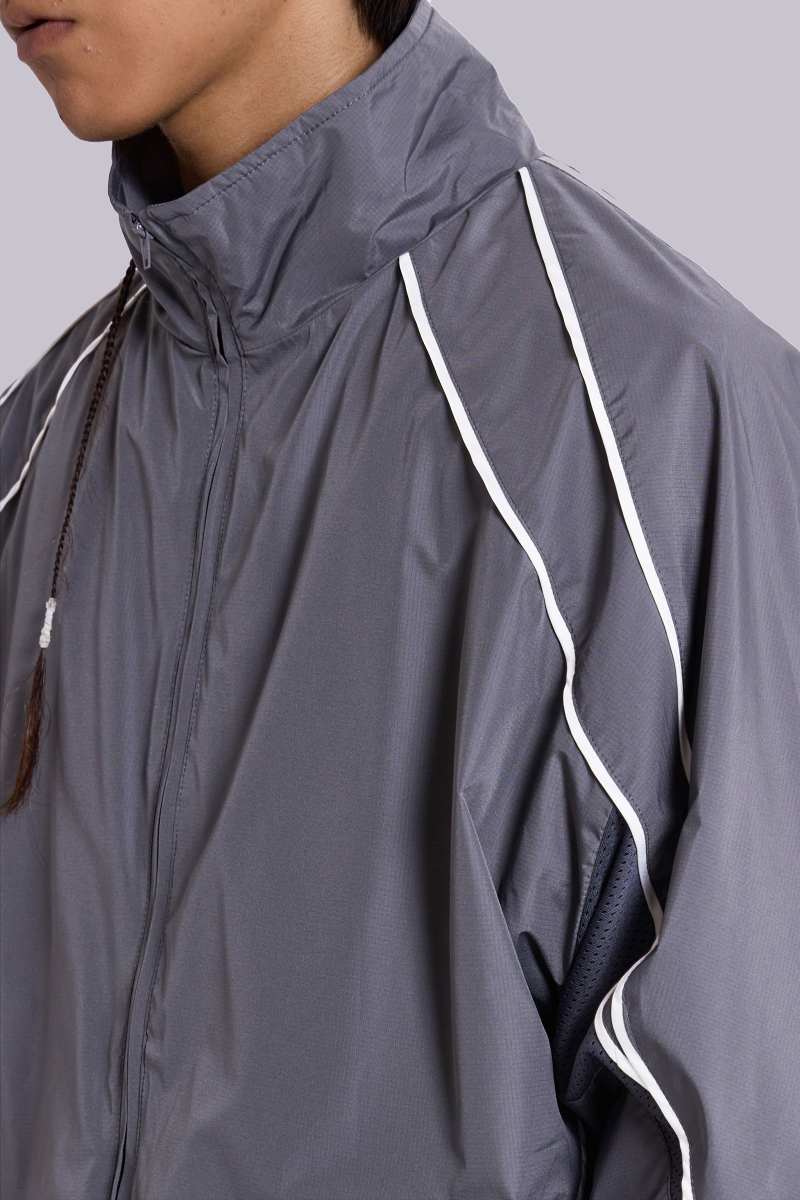 Jaded London Grey Vapor Tracksuit Top White