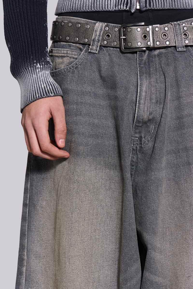 Jaded London Grey Washed XL Colossus Jeans Grey