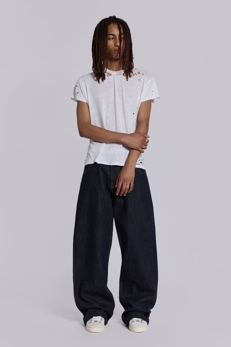 Jaded London Indigo Axis Jeans Blue